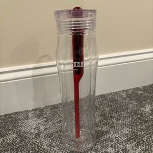 Genuine Audi Sport Clear Red 16 FL OZ Water Bottle